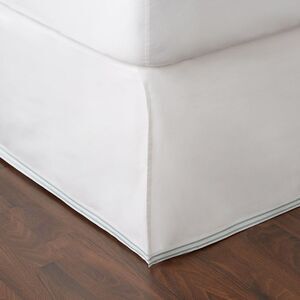 Hudson Park Collection Italian Percale Queen Bedskirt White - NWT $160